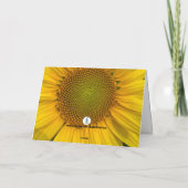 CARTE DE VŒUX PHOTO TOURNESOL SOLEIL (Dos)