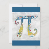 Carte de voeux Pi Symbole Occupé (Devant)