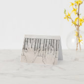 Carte de voeux Piano Hands Sketch (Fleur jaune)