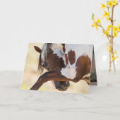 Carte de voeux Picasso Strikes Wild Horse (Fleur jaune)