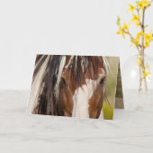 Carte de voeux Picasso's Eyes Wild Horse (Fleur jaune)