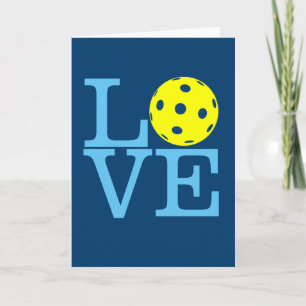 Carte de vœux Pickleball - AMOUR Pickleball