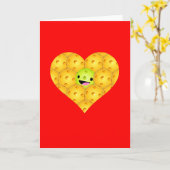 Carte de voeux - Pickleball Happy Heart Love (Fleur jaune)