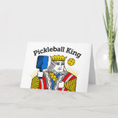 Carte de vœux Pickleball - Roi Pickleball (Devant)
