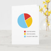 Carte de voeux Pie Charts (Fleur jaune)