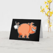 Carte de voeux Pig Fart (Fleur jaune)