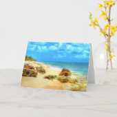 Carte de voeux Pillory Beach (Fleur jaune)