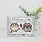 Carte de voeux Pince-Nez (Debout devant)