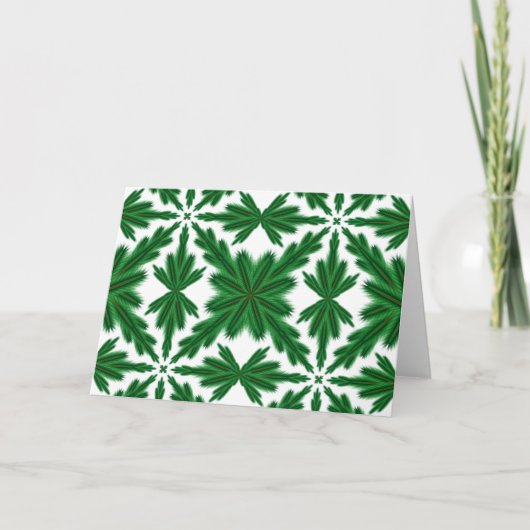 Carte de voeux Pine Mandala (Devant)