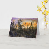 Carte de voeux Pinescape (Fleur jaune)