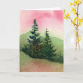 Carte de voeux Pinescape (Fleur jaune)