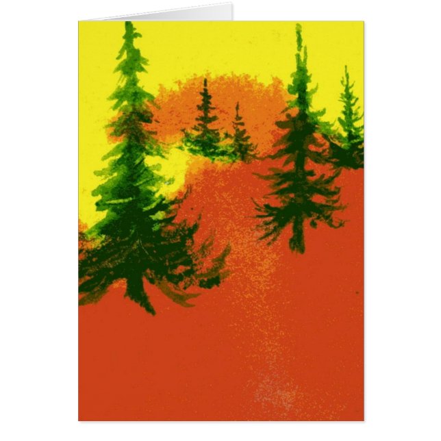 Carte de voeux Pinescape (Devant)