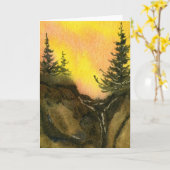 Carte de voeux Pinescape (Fleur jaune)