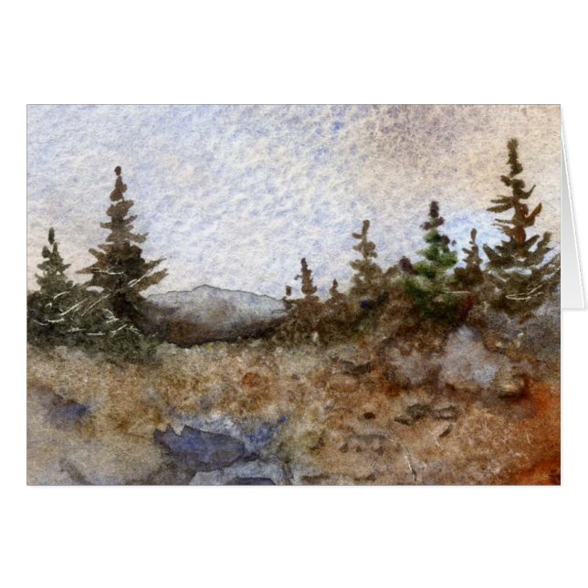 Carte de voeux Pinescape (Devant horizontal)