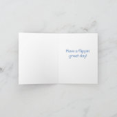 Carte de voeux Pingin Chick Close Up (Intérieur)