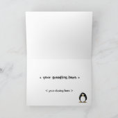 Carte de voeux pingouin (Intérieur)