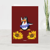 Carte de voeux Pingouin Happy Mother's Day Folded (Dos)
