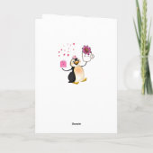 Carte de vœux pingouin pour la Saint-Valentin (Dos)