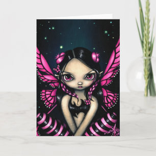 Carte de voeux "Pink Butterfly Fairy"