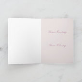 Carte de voeux Pink Calla Lily Floral (Intérieur)
