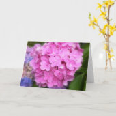 Carte de voeux Pink Hydrangea (Fleur jaune)