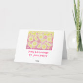 Carte de voeux Pink Lemonade (Dos)