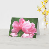 Carte de voeux Pink Peonies (Fleur jaune)