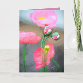 Carte de voeux Pink Poppies