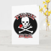 Carte de voeux Pirate Bride (Fleur jaune)