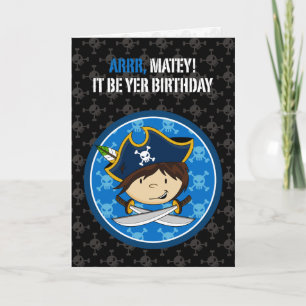Carte de voeux Pirate Captain