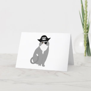 Carte de voeux Pirate Cat