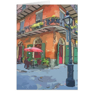 Carte de voeux Pirates Alley New Orleans