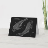 Carte de voeux Pisces (Dos)