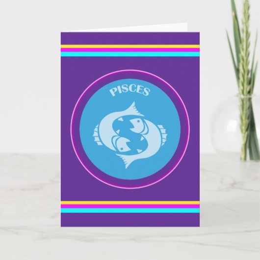 Carte de voeux Pisces (Devant)