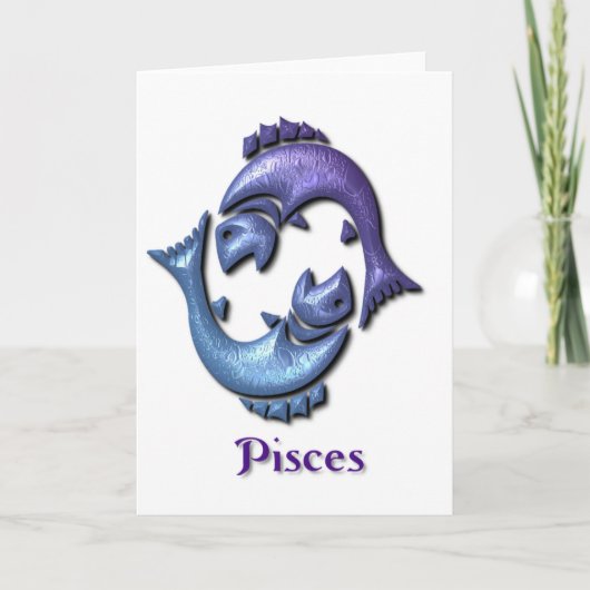 Carte de voeux Pisces Sign (Devant)