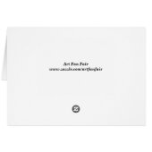 Carte de voeux Pissarro Boulevard Montmartre (Dos Horizontal)