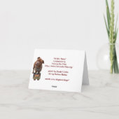 Carte de voeux Pitbull "Benz" Personnalités (Dos)