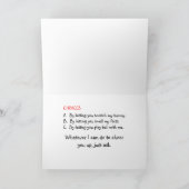 Carte de voeux Pitbull Chever Up (Intérieur)