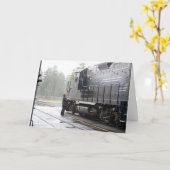 Carte de voeux pittoresque de chemin de fer (Fleur jaune)