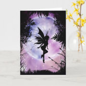 Carte de voeux Pixie Dreams (Fleur jaune)