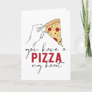 Carte de vœux Pizza My Heart