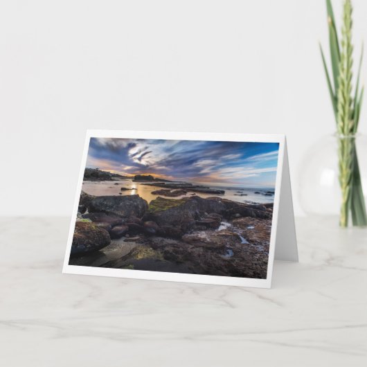 Carte de voeux - plage de joint, La Jolla (Devant)