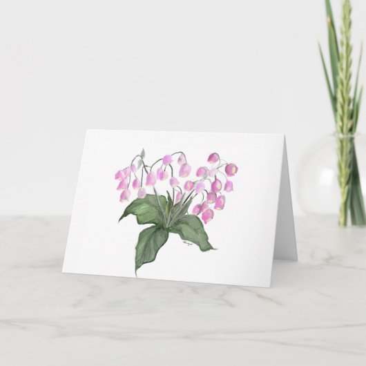 Carte de voeux Plante Fleur Rose Delicy (Devant)