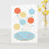 Carte de voeux "Plaque de séder de Passover" (Fleur jaune)