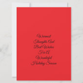 Carte de voeux Plat de la saison décorative (Dos)