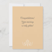 Carte de voeux plat du 50e anniversaire du Mariage (Dos)