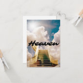 Carte de voeux plat du Ciel (Devant/Arrière en situation)