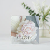 Carte de voeux plat Fête des mariées/Mariage (Debout devant)