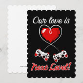 Carte de voeux Plat Gamer Valentine (Devant / Derrière)