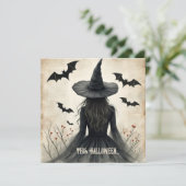 Carte de voeux Plat Halloween Enchantant (Debout devant)